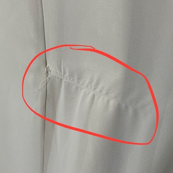 Marchesa Notte Cosenza One Shoulder Chiffon Gown Dress Women’s Size 10 Flawed - Picture 12 of 14